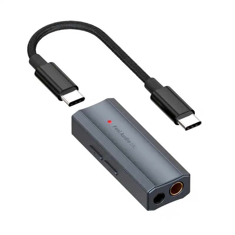 FOSI AUDIO DS2 Kopfhörerverstärker DAC Dongle 3,5 mm Klinke Tragbarer Verstärker