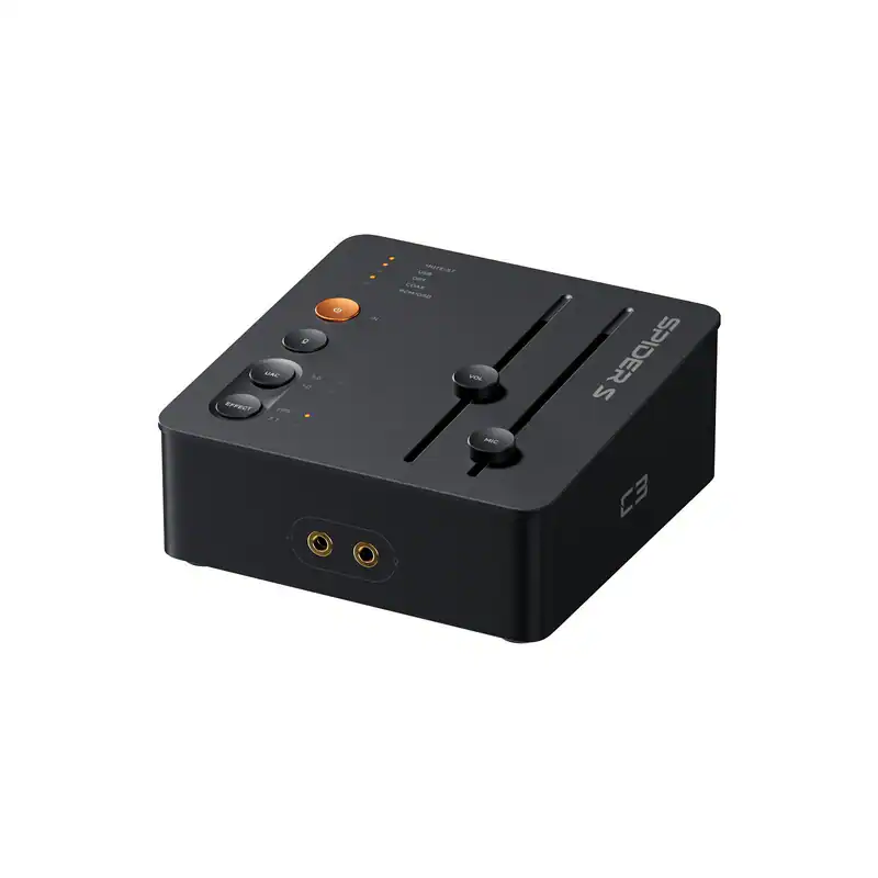 Fosi C3 Headphone Amplifier Gaming Sound Card Stepsense Mic Noise Reduction