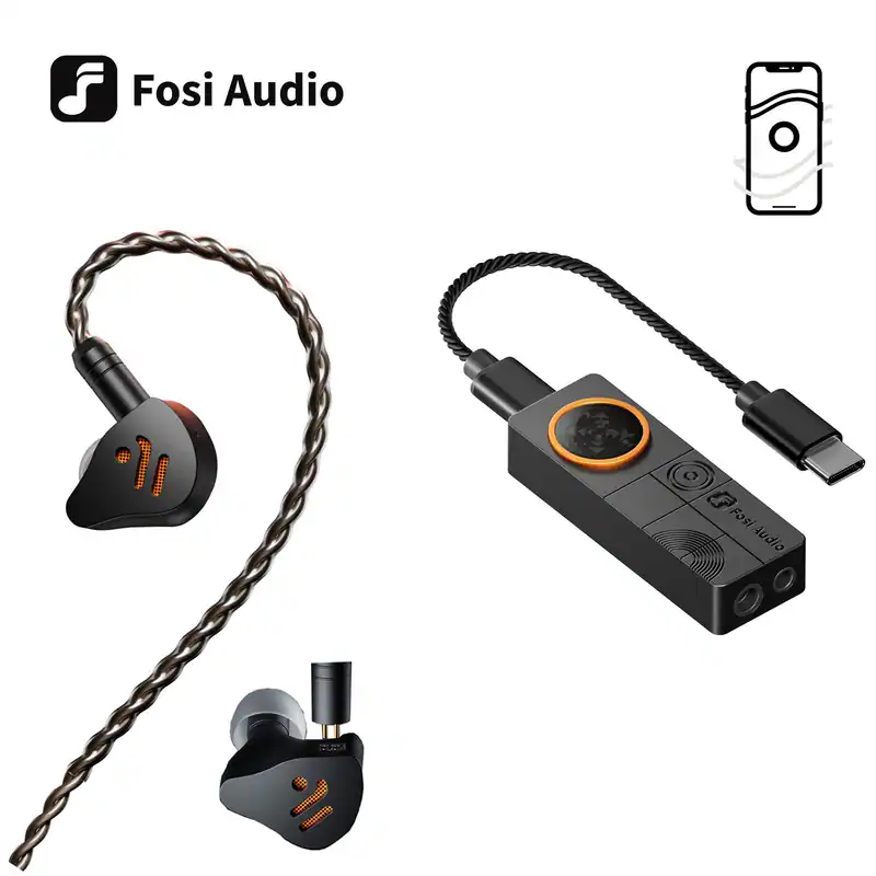 FOSI AUDIO IM4 Offene Hi-Fi-In-Ear-Monitor-Kopfhörer + DS3 Kopfhörerverstärker