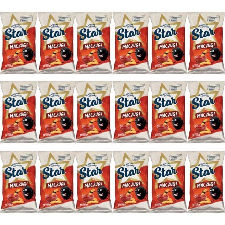5900259087898 Star Maczugi Chrupki kukurydziane o smaku ketchup 80 g x 18 sztuk