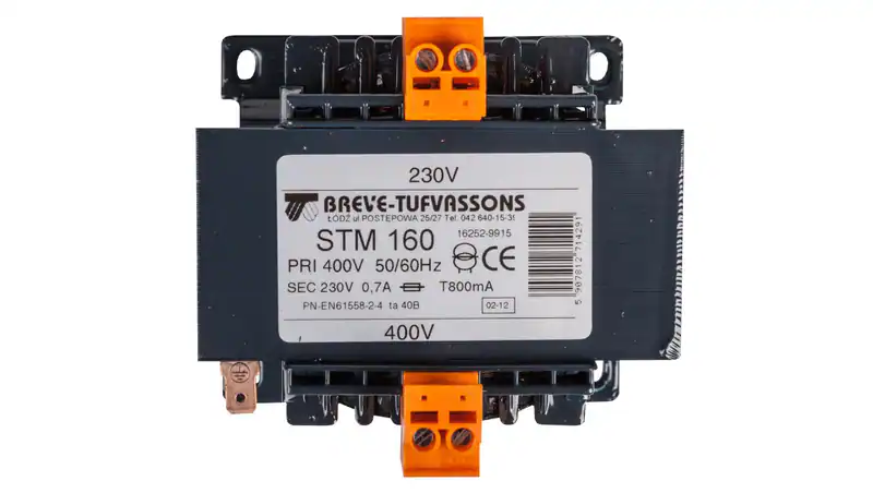 Transformator 1-fazowy separacyjny STM 160 400/230V 0,7A, Ta 40, 16252-9915