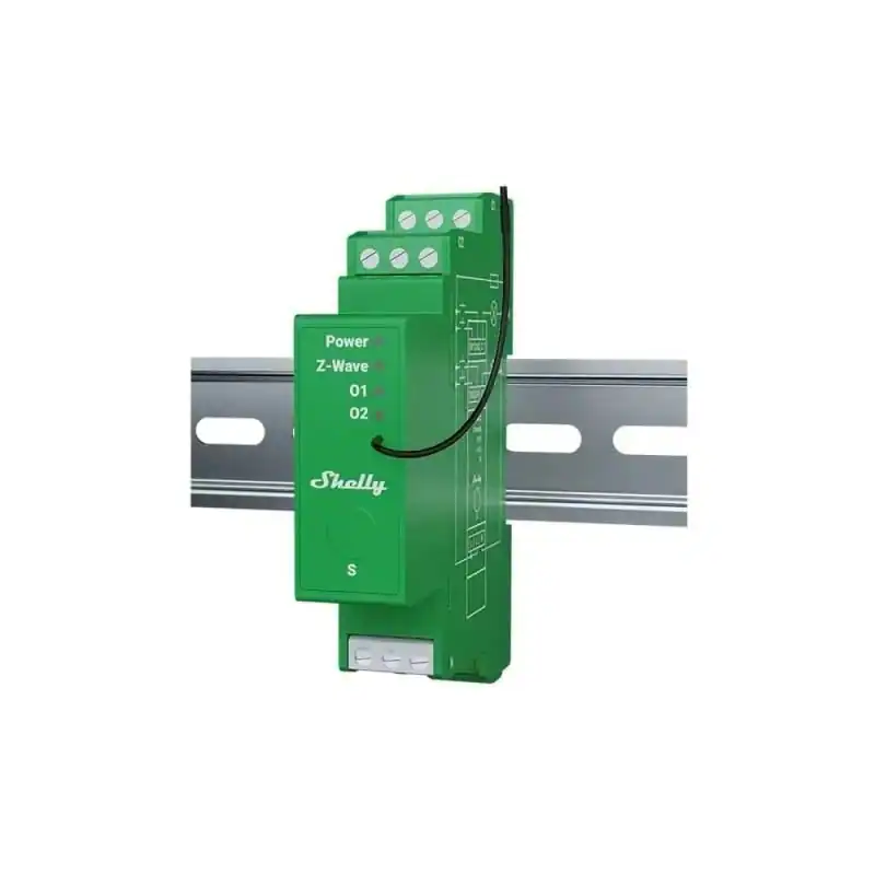 3800235268698 Shelly Wave Pro Dimmer 2PM - Z-Wave-Lichtdimmer, 2 Kanäle, drahtlo