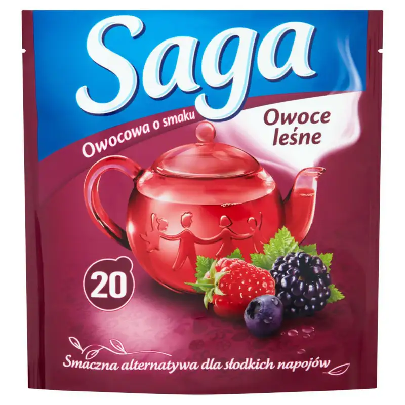 5063270113660 Saga Herbatka owocowa o smaku owoce leśne 34 g (20 torebek) EKATER