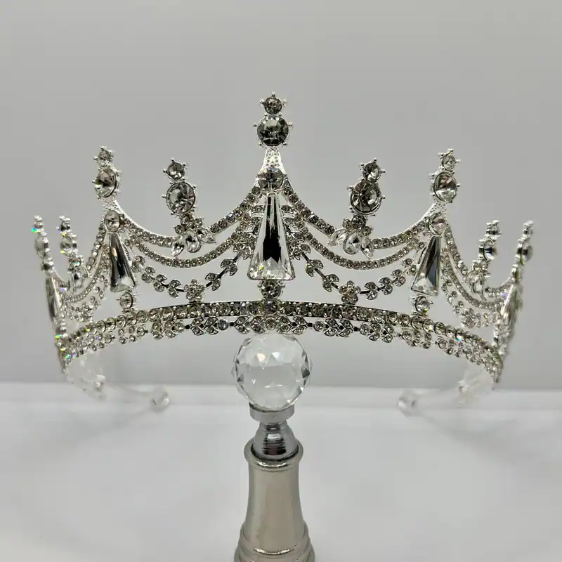 Tekelamon Tiara Brautdiadem Hochzeitskrone funkelnden Kristallen Wedding crown