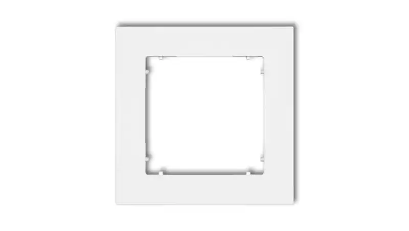 5903268584754 MINI Ramka pojedyncza biała MR-1 KARLIK ELEKTROTECHNIK