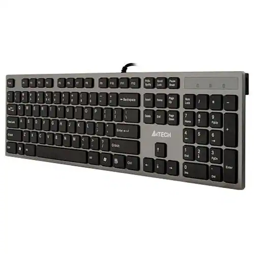 4711421846707 A4Tech KV-300H Tastatur USB QWERTZ Schwarz, Grau A4 TECH