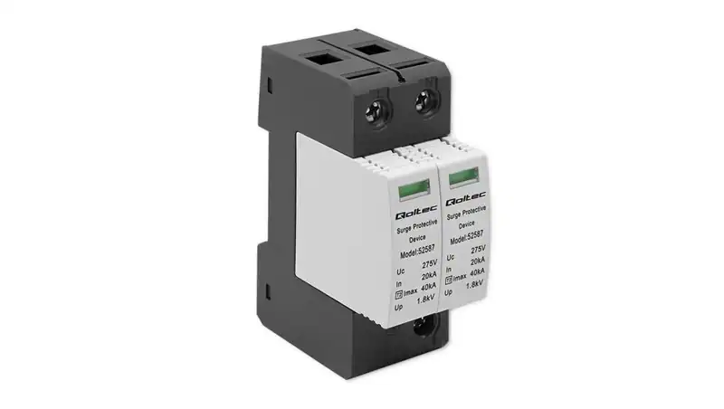 Qoltec Ogranicznik ochronnik przepięć AC 2P 275V T2 C Qoltec