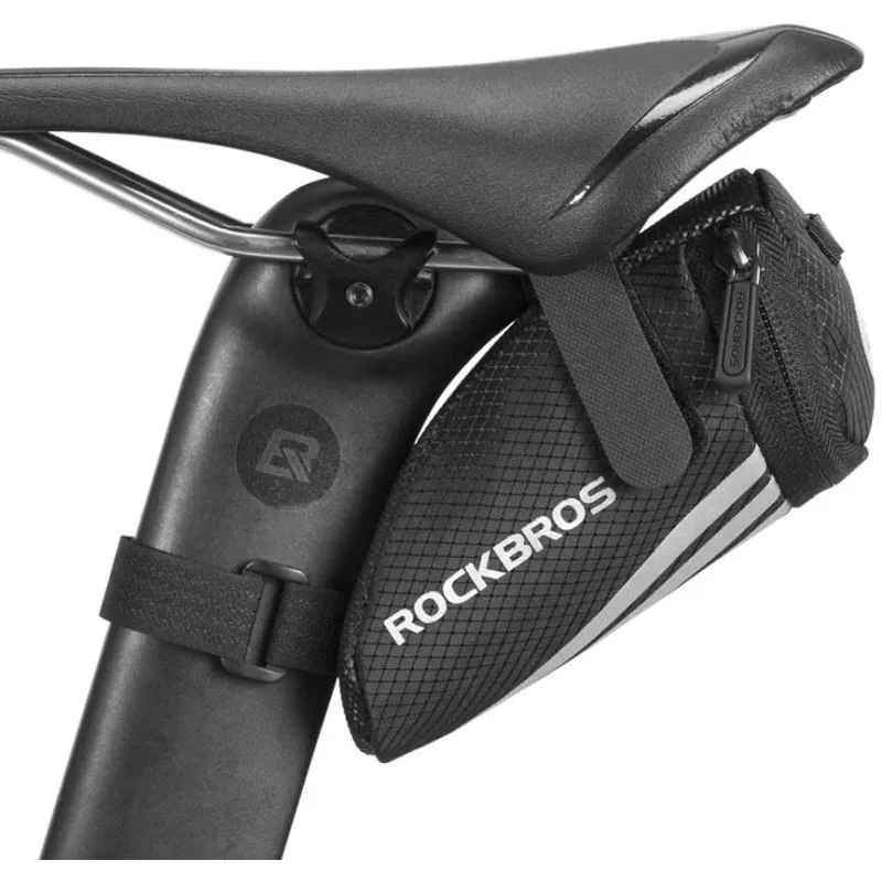 Rockbros torba podsiodłowa na rzep, czarna - N/A Rockbros
