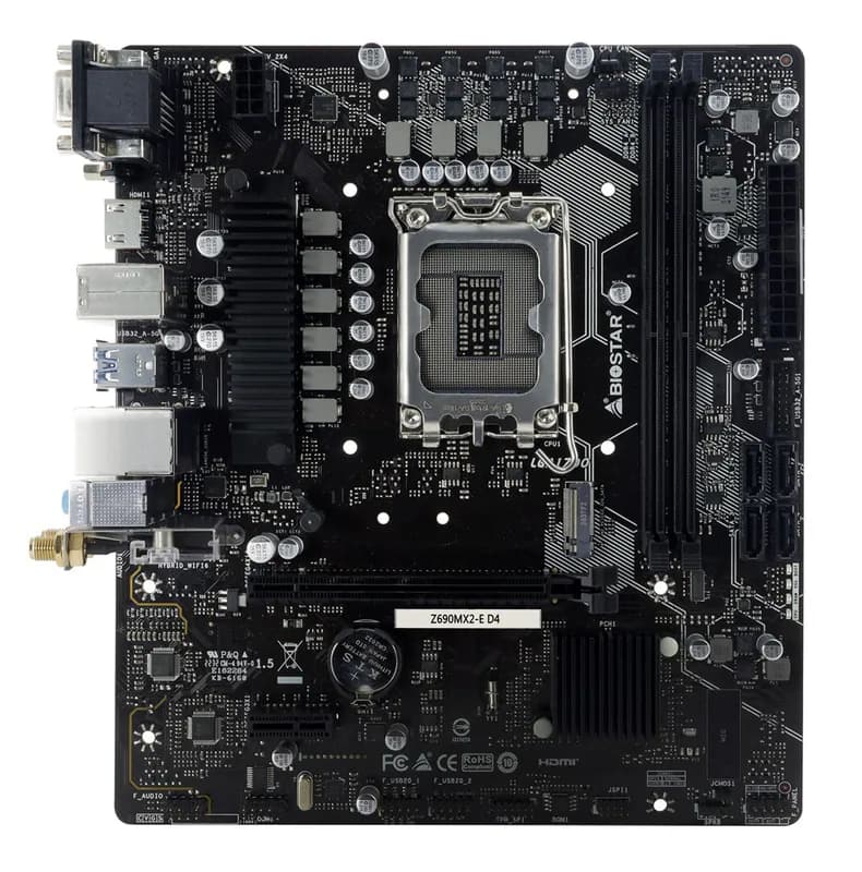 4712960688148 Biostar Z690MX2-E D4 Motherboard Intel Z690 LGA 1700 micro ATX Bio