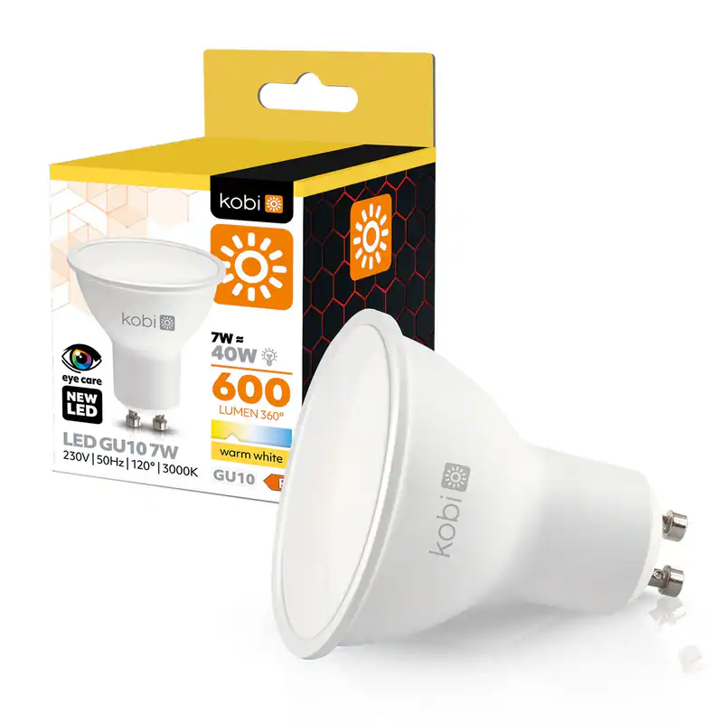 Żarówka LED GU10 7W 3000K Kobi KOBI LIGHT