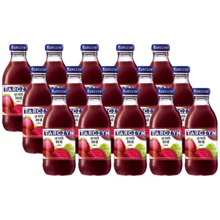 Tarczyn Sok 100% burak z jabłkiem 300 ml x 15 sztuk ZESTAWY