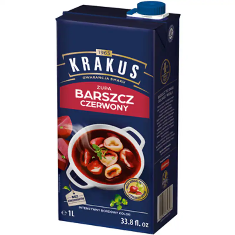 5900397734357 Barszcz Czerwony Krakus Zupa Bez Konserwantów na Soku z Buraka Nat