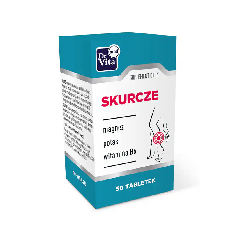 5906660561729 Skurcze Magnez + Potas + Witamina B6 Supplement Diety 50 Tabletek