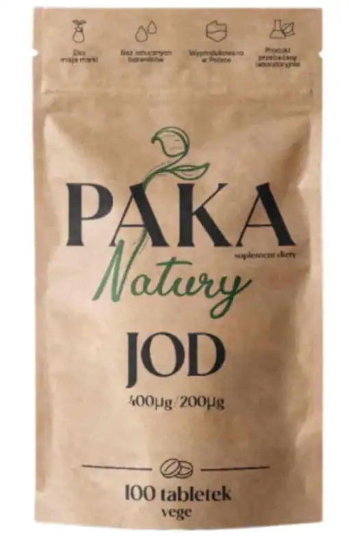 Paka Natury Jod 400 μg / 200 μg 100 Wege Tabletek
