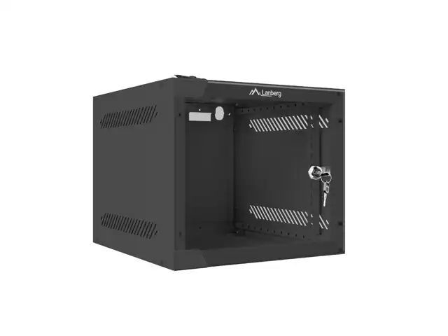 5901969416893 LANBERG 10" WAND RACK SCHRANK 4HE (280X310, SCHWARZ) LAN