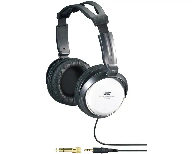 4975769340321 JVC HA-RX500-E Kopfhörer Kabelgebunden Kopfband Musik Schwarz, Wei