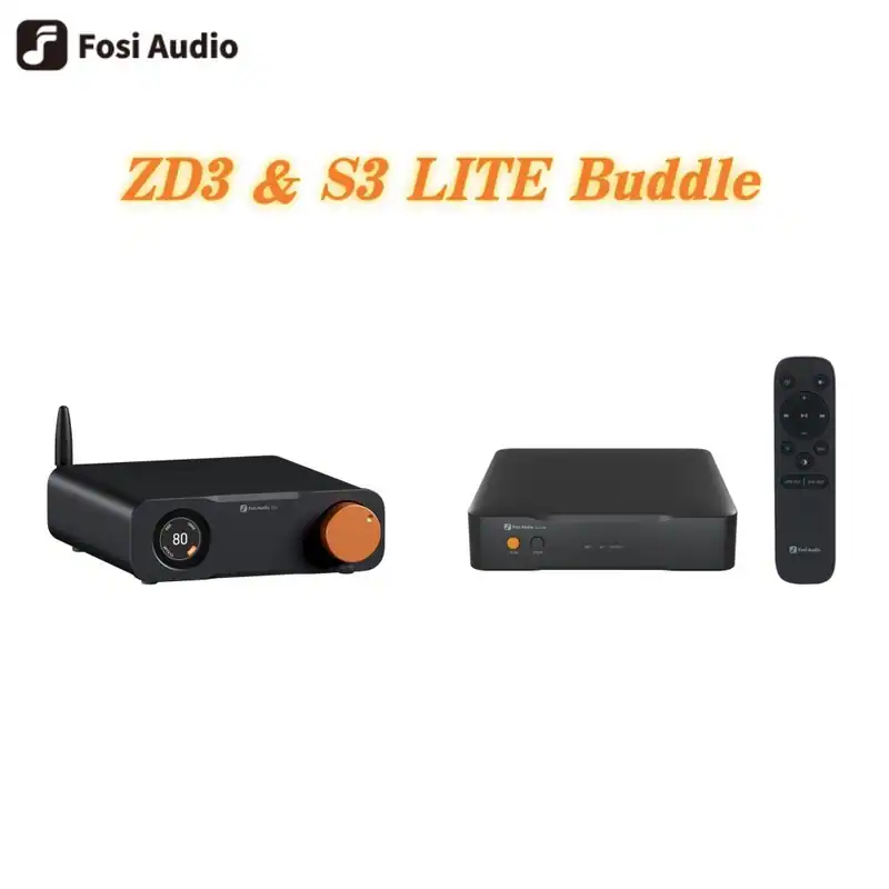 FOSI AUDIO S3 Lite Musik-Streamer Reiner digitaler Transport & ZD3 DAC Preamp