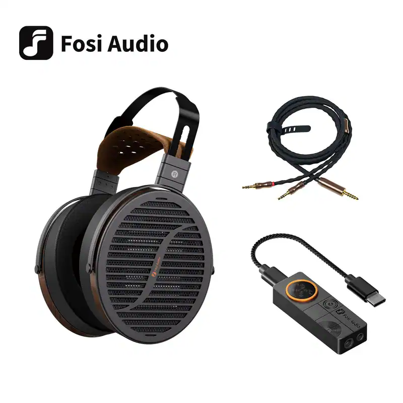 FOSI AUDIO i5 Offener planar magnetischer Kopfhörer, 220mW DS3 XMOS Powered PEQ