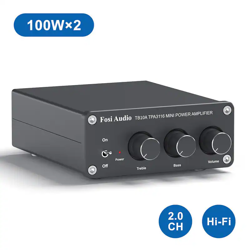 FOSI AUDIO TB10A 200W Mini Audio Amplifier Stereo Receiver Verstärker 2.0 Kanal