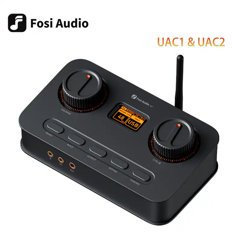 FOSI AUDIO K7 DAC Kopfhörerverstärker 24Bit/192kHz HiFi DAC für PC/Heimkino Game