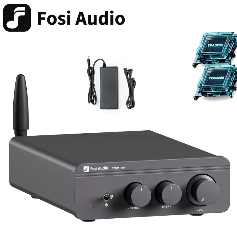 BT20A PRO Upgrade Vollverstärker 300W x2 TPA3255 Bluetooth 5.0 HiFi Class D