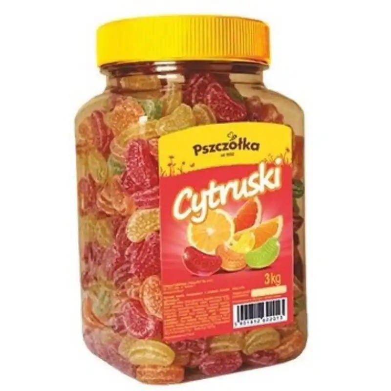 Cukierki Pszczółka Cytruski w słoju 3 kg ZESTAWY