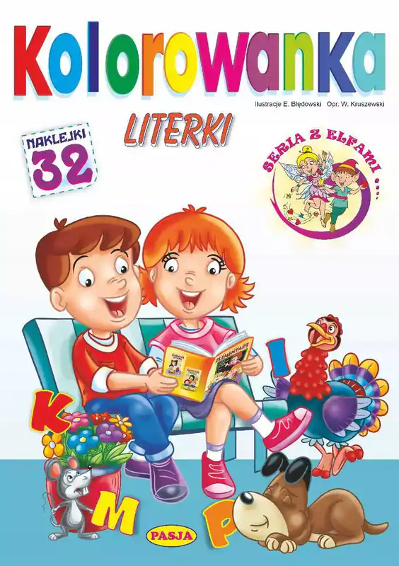 Literki. Kolorowanka Pasja