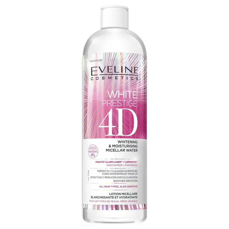 5901761975444 Eveline Cosmetics White Prestige 4D wybielający i nawilżający płyn