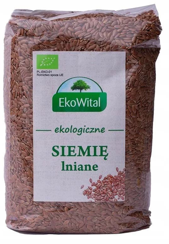 5908249976955 Len brązowy (Siemię lniane) BIO 500g Ekowital