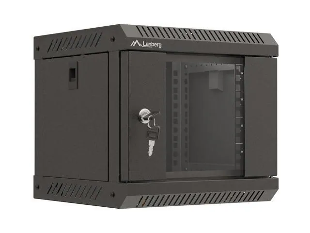 Szafa instacyjna Rack Lanberg Wisząca 10" 4U 300x300 Drzwi Przeszkolone (flat pa