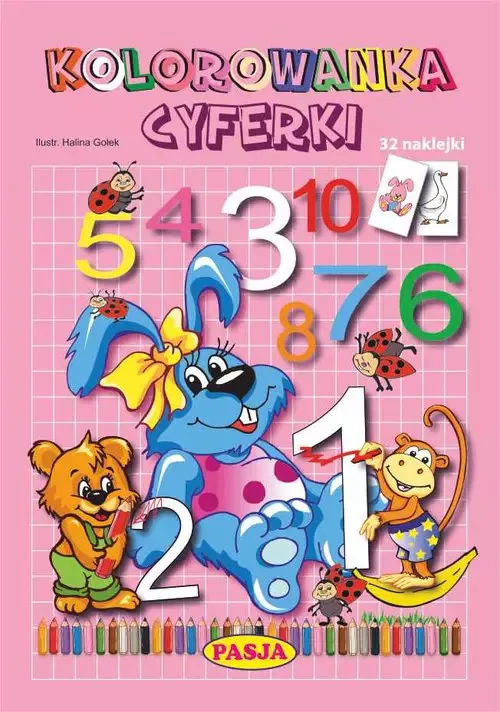 Kolorowanka. Cyferki Pasja