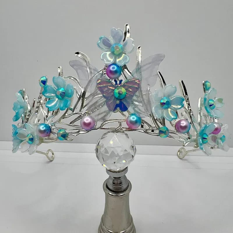 Schmetterling Kopfschmuck Königin Krone - Eiskönigin Tiara für Prinzessinnen