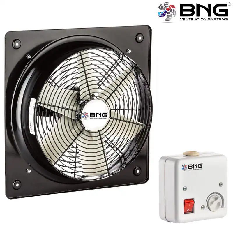 Axialventilator Wand Fenster Lüfter Industrie 8200m³/h Metall mit Drehzahlregler