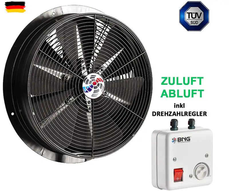 Industrie Wandventilator Axiallüfter Metall Lüfter Wand Fenster Ventilator HLKK