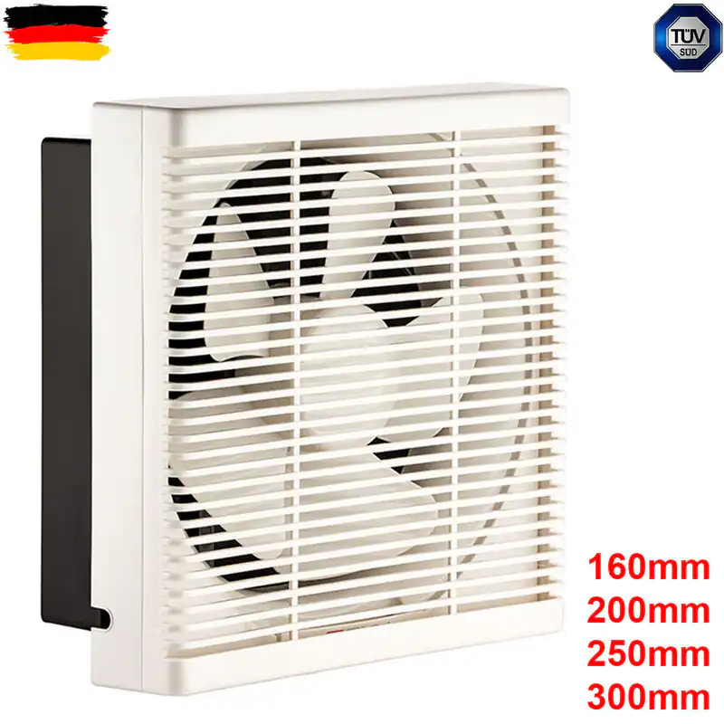 Axialventilator Fensterventilator Fenster Wand Ventilator 160mm - 200mm - 250mm