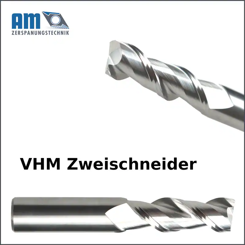 VHM Alufräser Zweischneider Schaftfräser