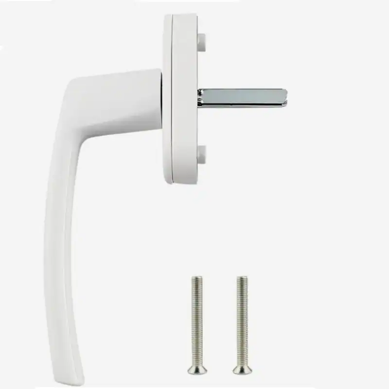 Alu Fenstergriff Weiss 37 mm Stiftlänge Balkontür Terrassentür Standard Griff