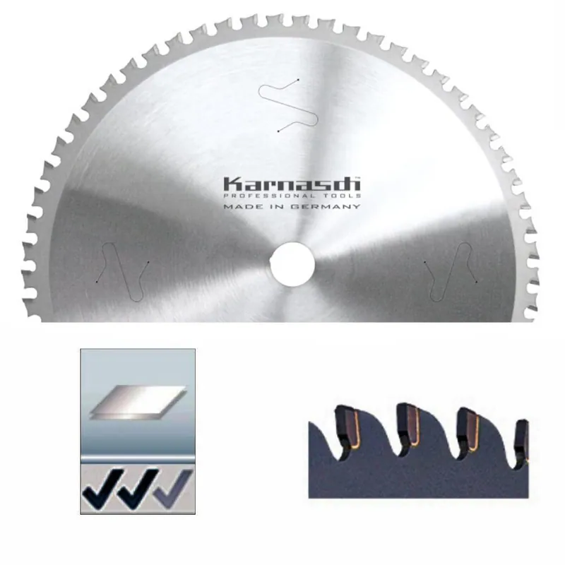 Karnasch Edelstahl Sägeblatt Ø 136-400 Dry-Cutter HM Kreissägeblatt Inox 107300