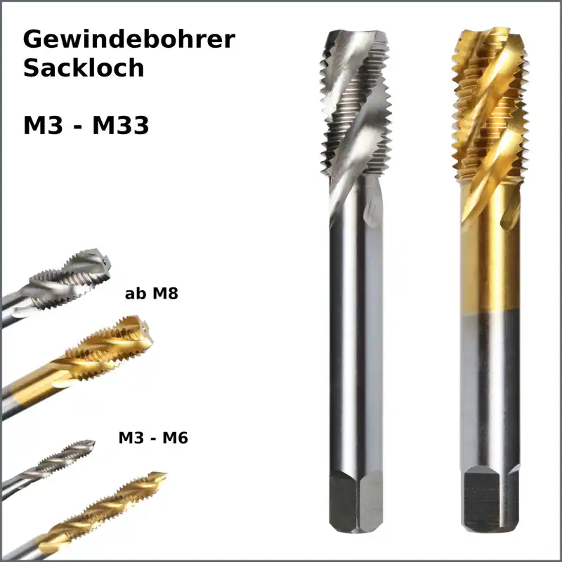 Gewindebohrer Maschinengewindebohrer Sackloch