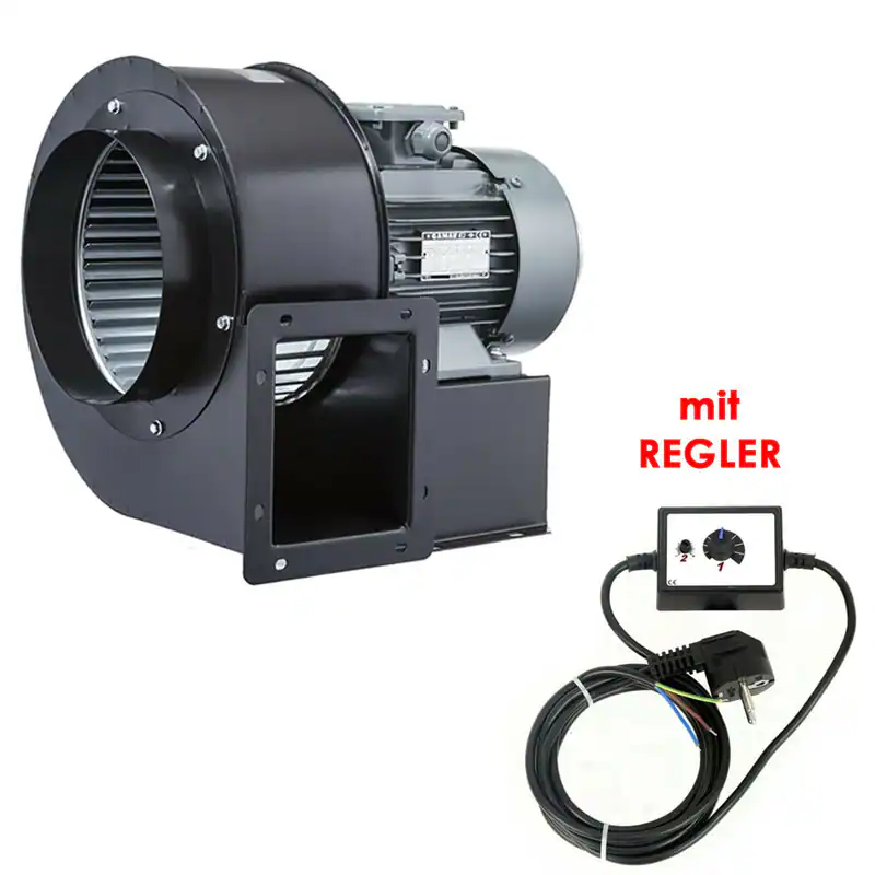 1950m³/h Radialgebläse + Drehzahlregler Radial Lüfter Gebläse/Ventilator Abluft
