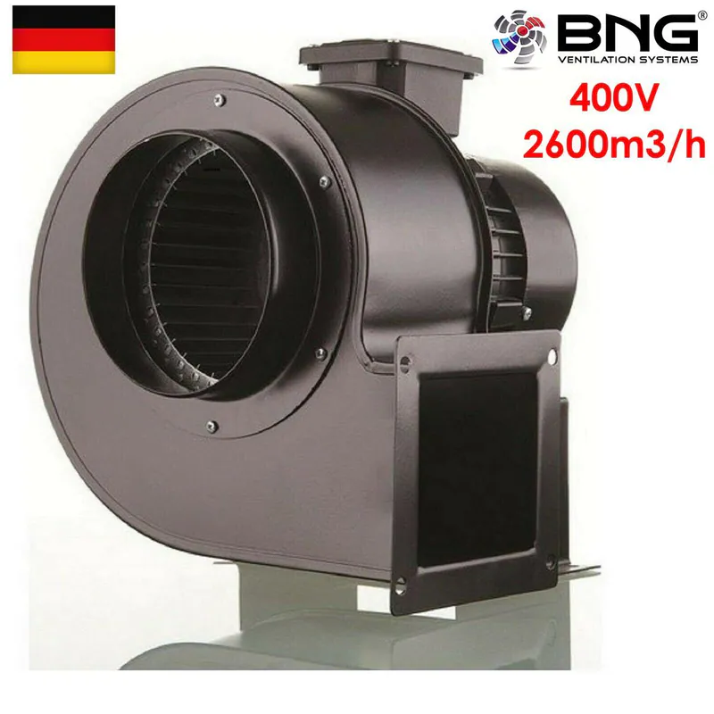 Radialventilator Radialgebläse Radiallüfter Luftabsaugung 2600m³h RECHTSANSCHLUß