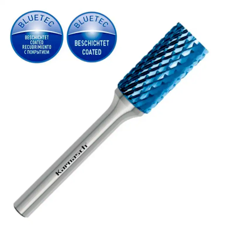 Hartmetall Frässtift Ø=6-12mm, 115004, ZYA extrem grob, Blue-Tec, Karnasch, HM