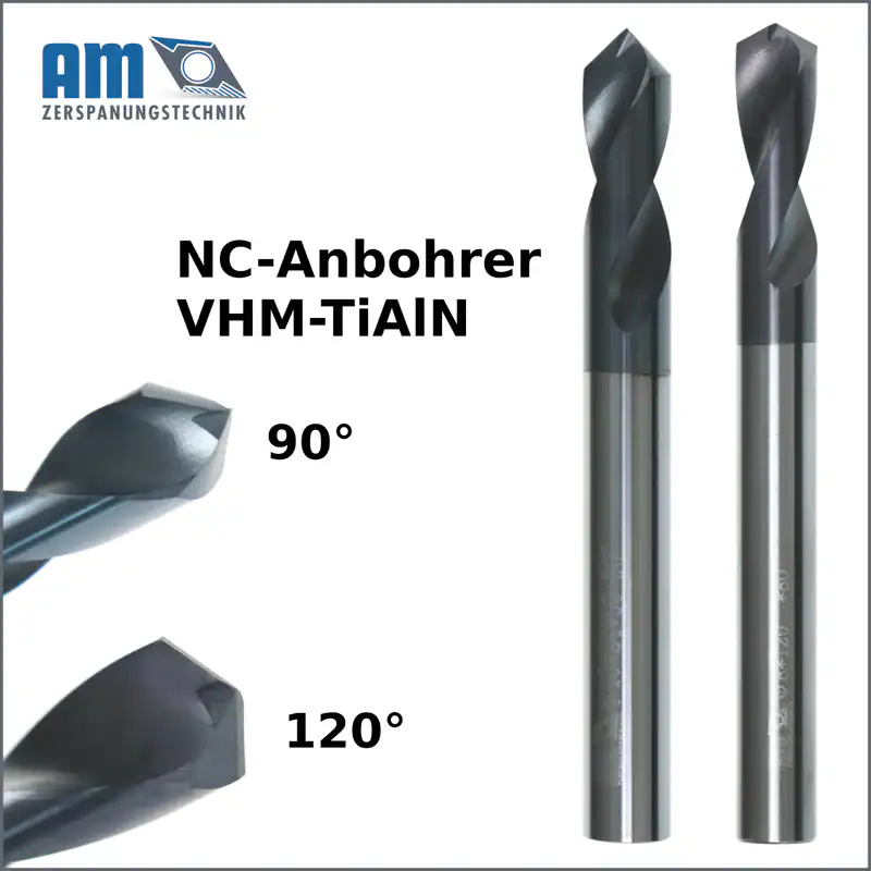 NC-Anbohrer VHM Zentrierbohrer