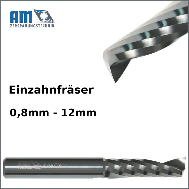 VHM Einzahnfräser Einschneider Alufräser