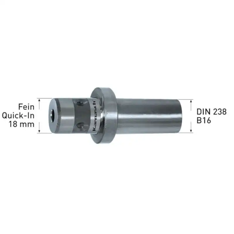 Adapter Fein Quick-In Ø 18 mm, DIN 238 B16, Karnasch