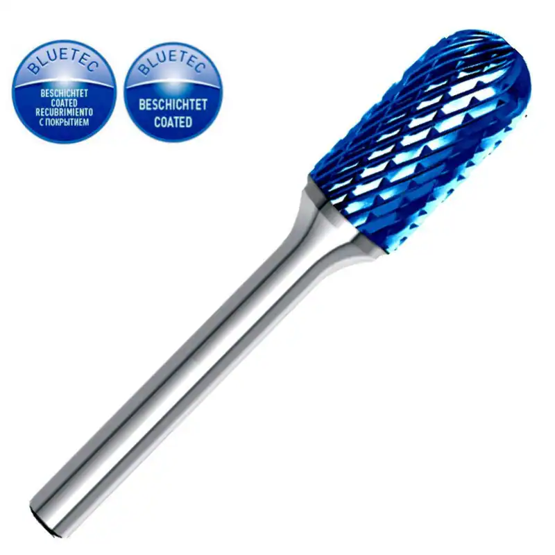Frässtift HM Ø=2-20mm, 115021, Blue Tec, Walzenform für alle Stahlsorten, HP-3