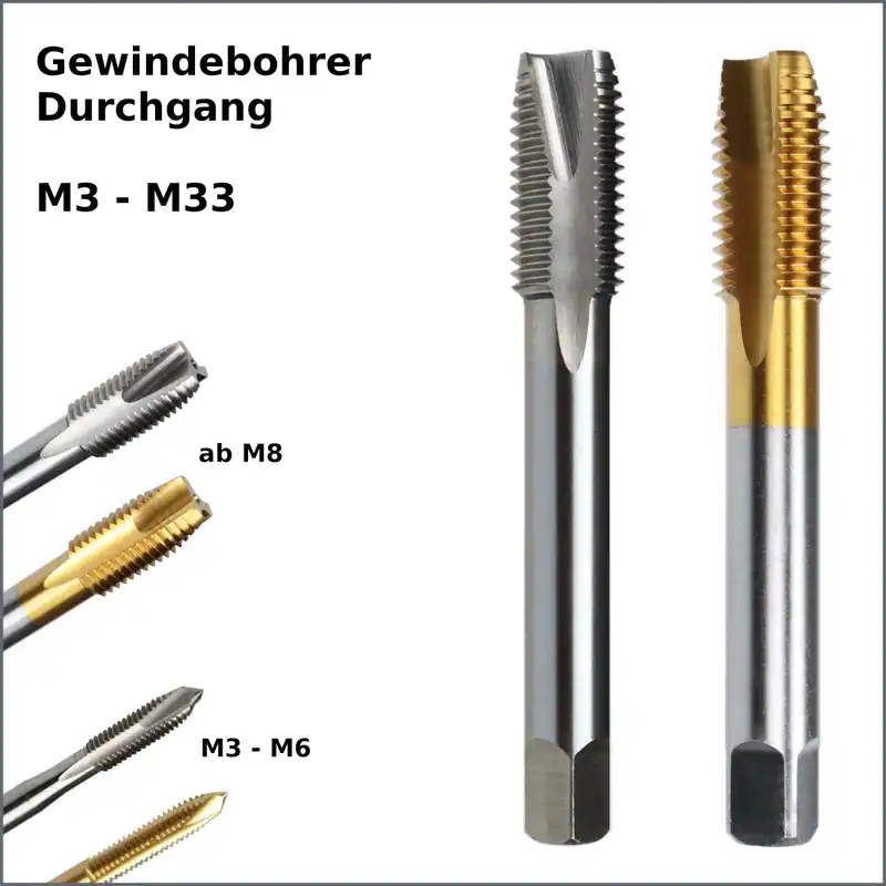 Gewindebohrer Einschnittgewindebohrer Metrisch