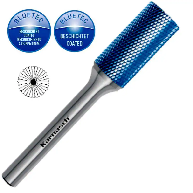 Karnasch HM Frässtift Schaftfräser Zylinderform ZYB Ø=6-12mm HP11 beschichtet