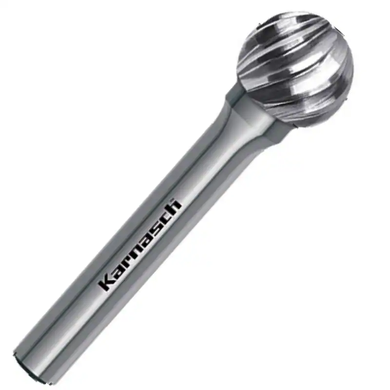 Hartmetall Frässtift Kugel HP9 Edelstahl HM Rotierfräser Karnasch Ø6-16mm