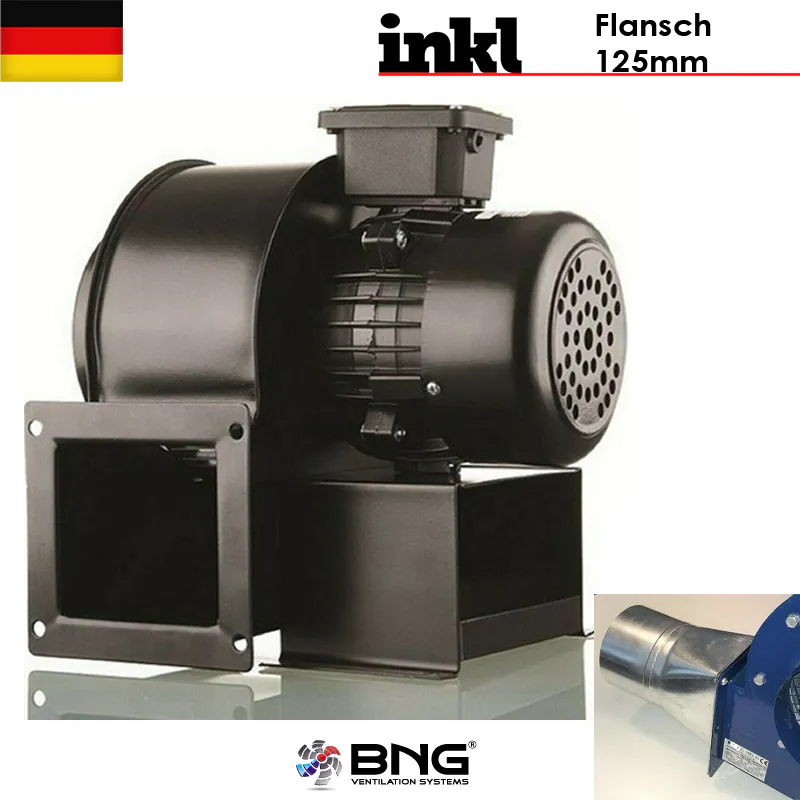 Radialventilator 2600 m3/h 380V FLANSCH Luftabsaugung Gebläse